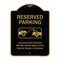 Signmission Designer Series-Reserved Parking Unauthorized Vehicles Will Be Towed Away O, 24" x 18", BG-1824-9901 A-DES-BG-1824-9901 - alternate 1